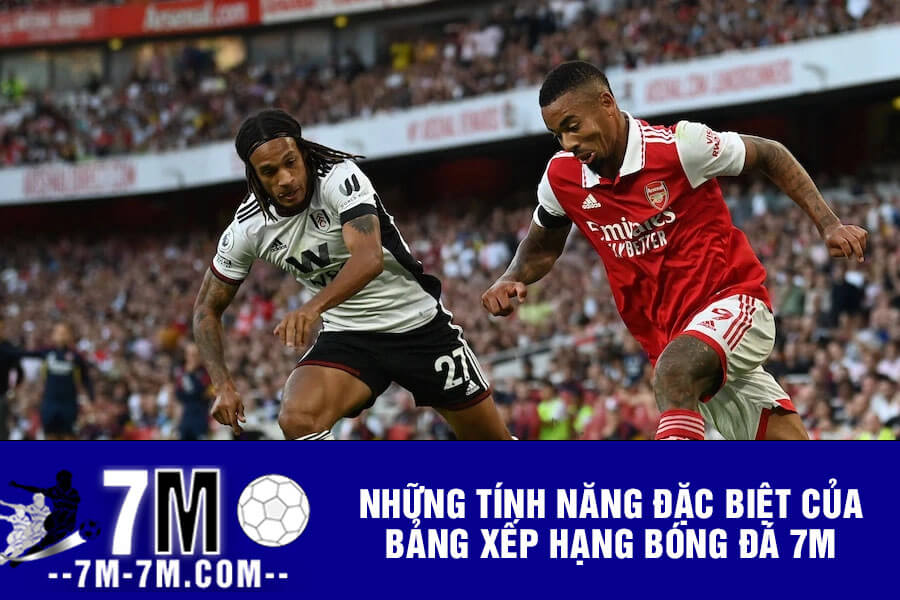 Những tính năng đặc biệt của Bảng xếp hạng bóng đá 7m Những tính năng đặc biệt của Bảng xếp hạng bóng đá 7m